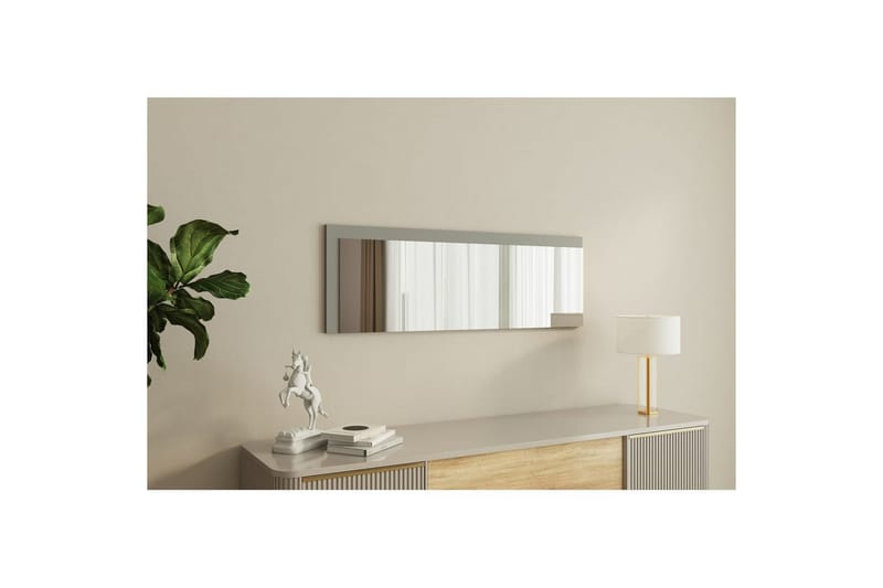 Spegel Sudariya Vit / Antracit - Vit / Antracit - Inredning & dekor - Speglar - Golvspegel