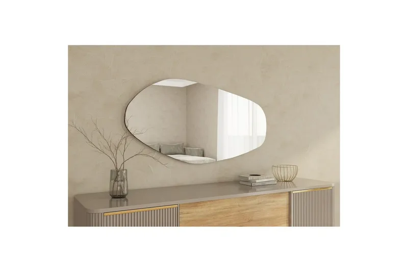 Spegel Ticomanra svart - Svart - Inredning & dekor - Speglar - Väggspegel