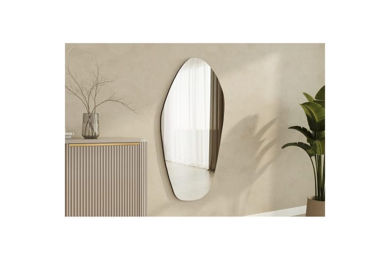 Spegel Ticomanra svart - Svart - Inredning & dekor - Speglar - Väggspegel