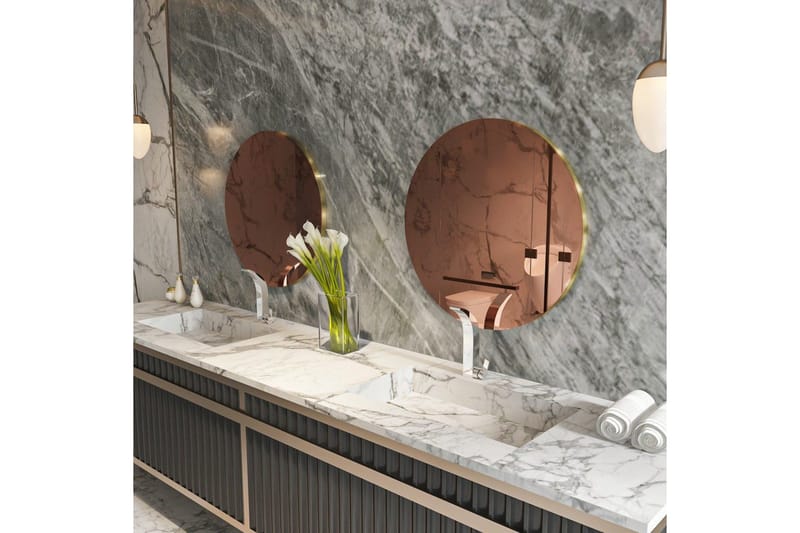 Spegel Torlen Brons / Rany - Brons / Rany - Inredning & dekor - Speglar - Badrumsspegel