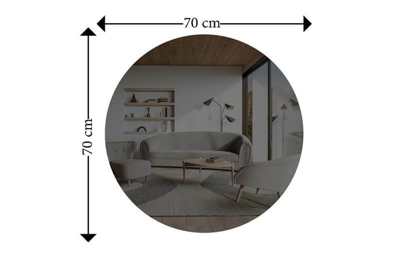 Spegel Torlen Mörkgrå / Argentu - Mörkgrå / Argentu - Inredning & dekor - Speglar - Badrumsspegel