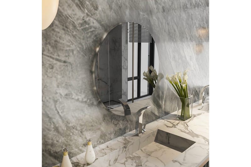 Spegel Torlen Mörkgrå / Argentu - Mörkgrå / Argentu - Inredning & dekor - Speglar - Badrumsspegel