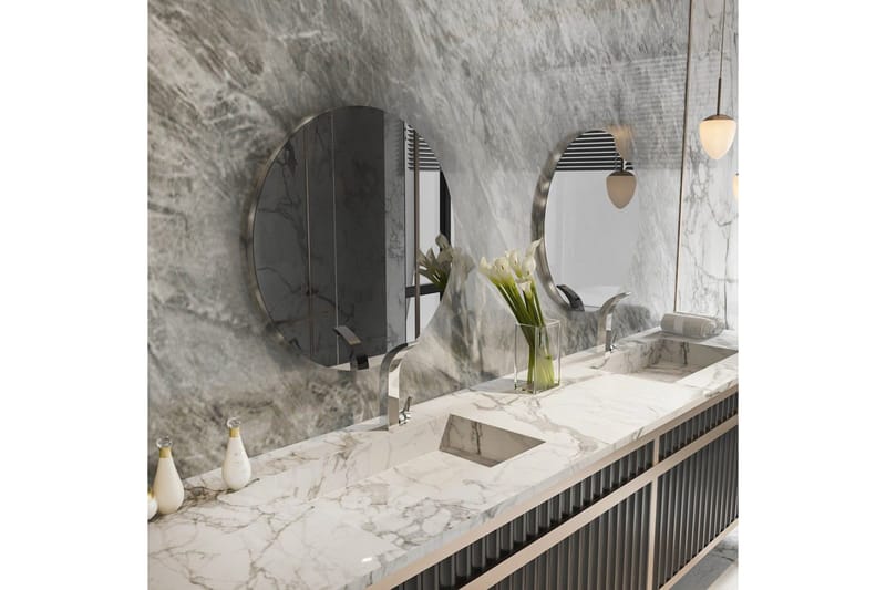 Spegel Torlen Mörkgrå / Argentu - Mörkgrå / Argentu - Inredning & dekor - Speglar - Badrumsspegel