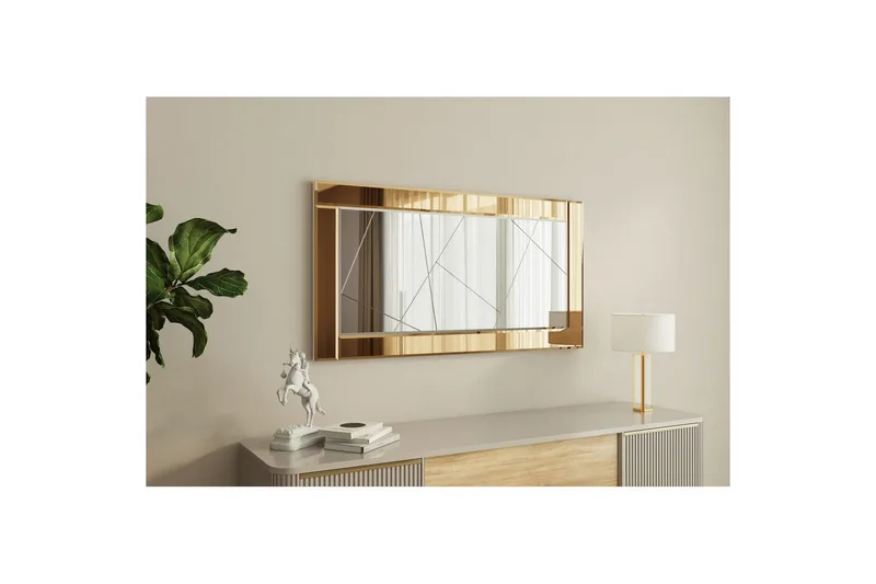 Spegel Virlin Brons / Vit - Brons / Vit - Inredning & dekor - Speglar - Väggspegel