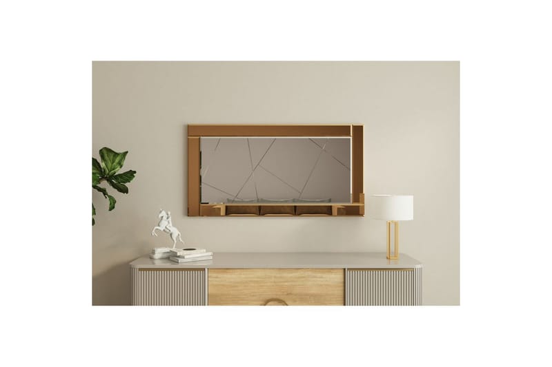 Spegel Virlin Brons / Vit - Brons / Vit - Inredning & dekor - Speglar - Väggspegel