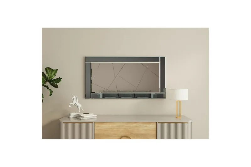 Spegel Virlin Fume / Vit - Fume / Vit - Inredning & dekor - Speglar - Väggspegel