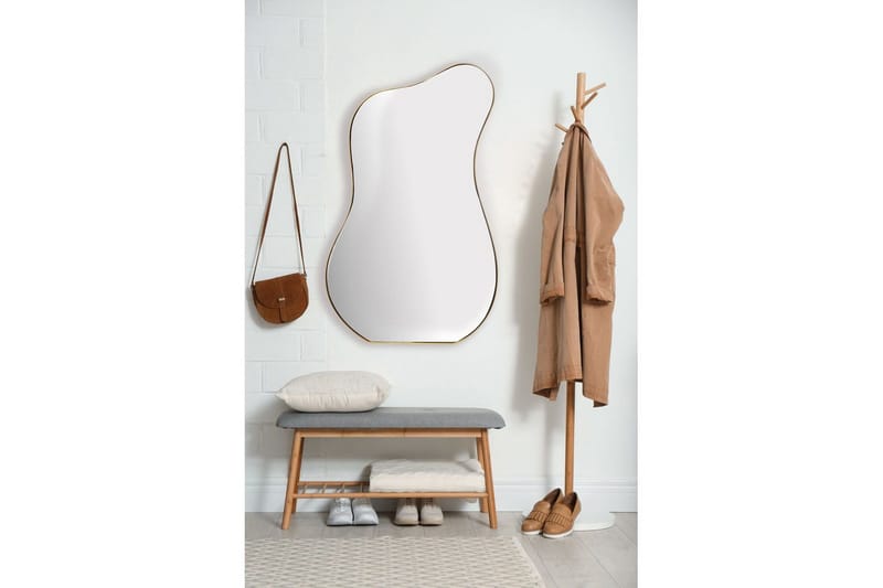 Spegel Wohnling Asymmetrisk metallram oval 100 cm - Inredning & dekor - Speglar - Väggspegel