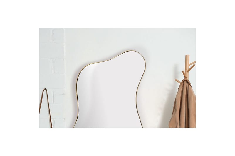 Spegel Wohnling Asymmetrisk metallram oval 100 cm - Inredning & dekor - Speglar - Väggspegel