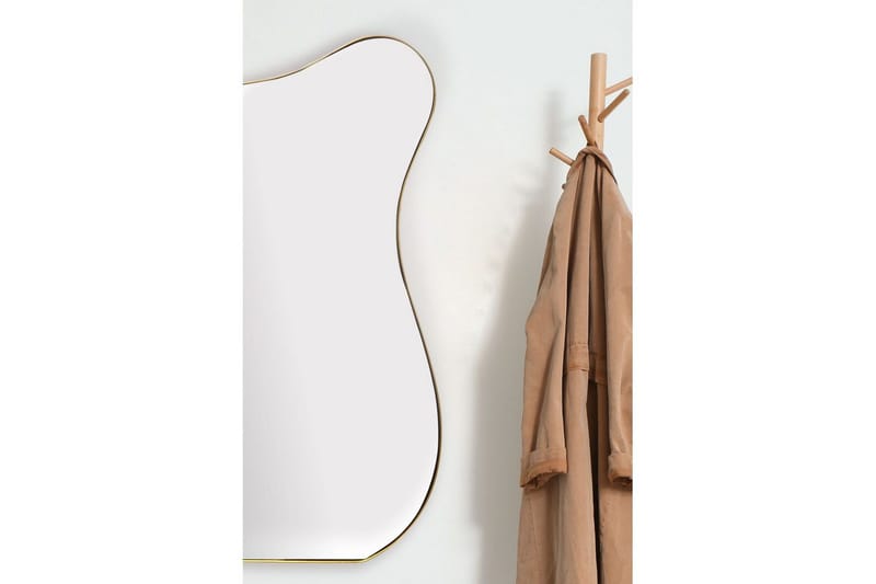 Spegel Wohnling Asymmetrisk metallram oval 100 cm - Inredning & dekor - Speglar - Väggspegel