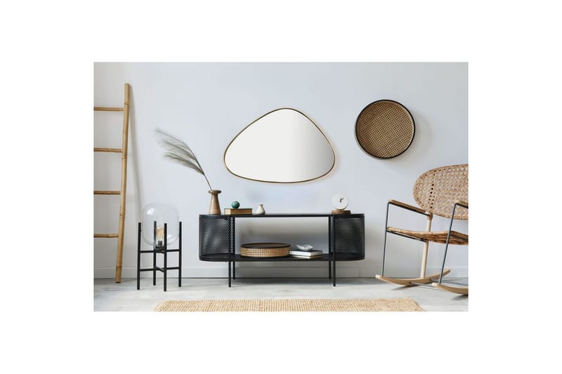 Spegel Wohnling Asymmetrisk metallram oval 70 cm - Inredning & dekor - Speglar - Väggspegel