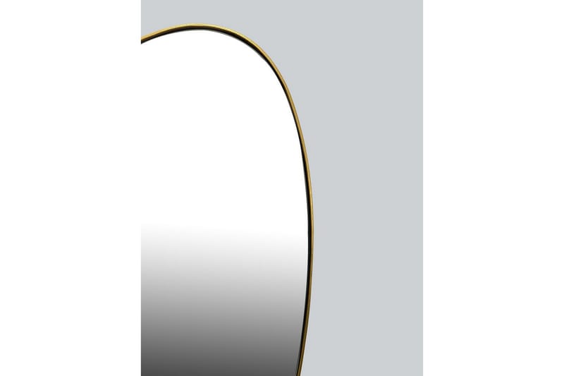 Spegel Wohnling Asymmetrisk metallram oval 70 cm - Inredning & dekor - Speglar - Väggspegel