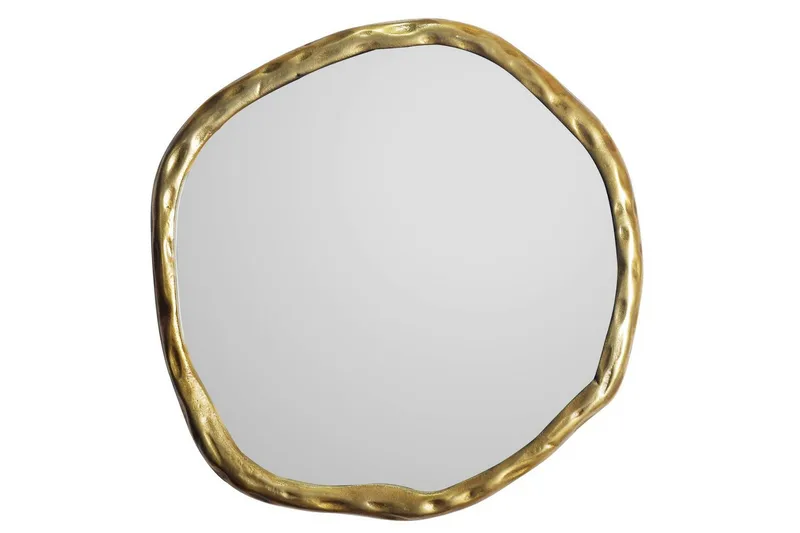 Spegel Wohnling Asymmetrisk metallram rund 60 cm
