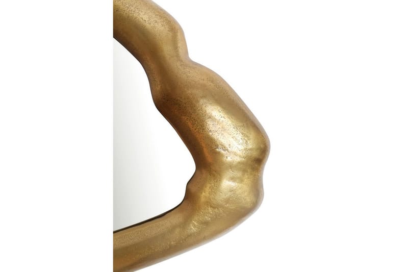Spegel Wohnling Asymmetrisk tjock metallram oval 100 cm - Inredning & dekor - Speglar - Väggspegel