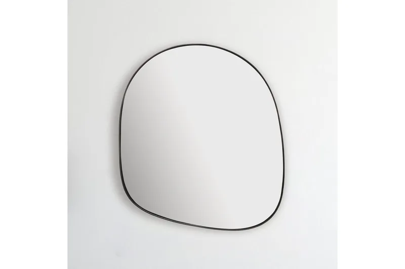 Spegel Wohnling Asymmetrisk tjock metallram oval 60 cm - Inredning & dekor - Speglar - Väggspegel