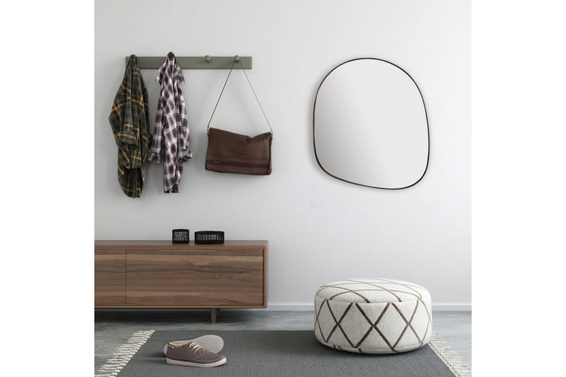 Spegel Wohnling Asymmetrisk tjock metallram oval 60 cm - Inredning & dekor - Speglar - Väggspegel