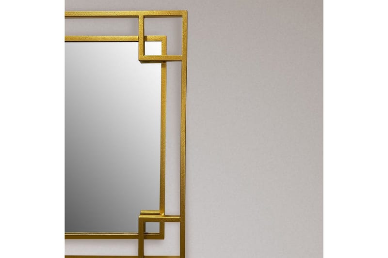 Spegel Wohnling Fyrkantig Geometrisk 60 cm Metallram Modern - Inredning & dekor - Speglar - Väggspegel