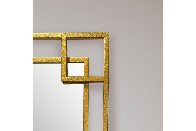 Spegel Wohnling Fyrkantig Geometrisk 60 cm Metallram Modern - Inredning & dekor - Speglar - Väggspegel