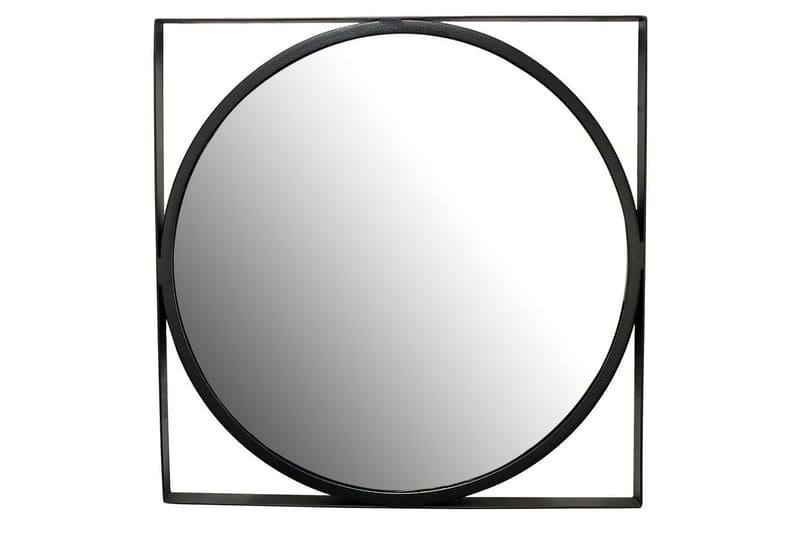 Spegel Wohnling Fyrkantig Ram Rund 54 cm Modern - Inredning & dekor - Speglar - Väggspegel
