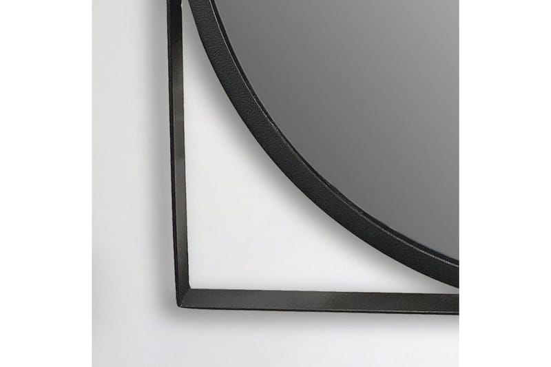 Spegel Wohnling Fyrkantig Ram Rund 54 cm Modern - Inredning & dekor - Speglar - Väggspegel