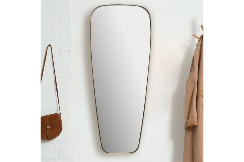 Spegel Wohnling Rektangulärt guld 100 cm klassisk metallram modern - Inredning & dekor - Speglar - Väggspegel