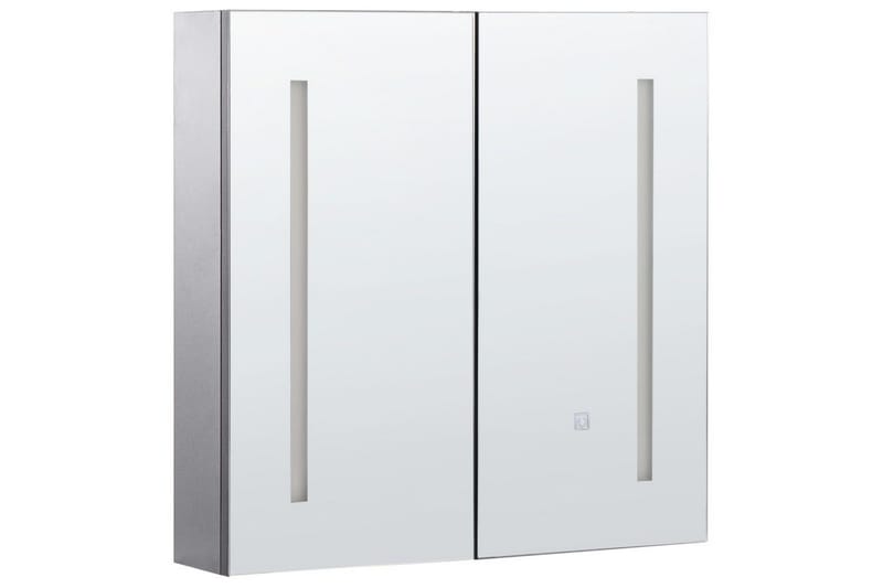 Badrumsskåp med spegel Chabunco Svart, Silver, Svart, Silver