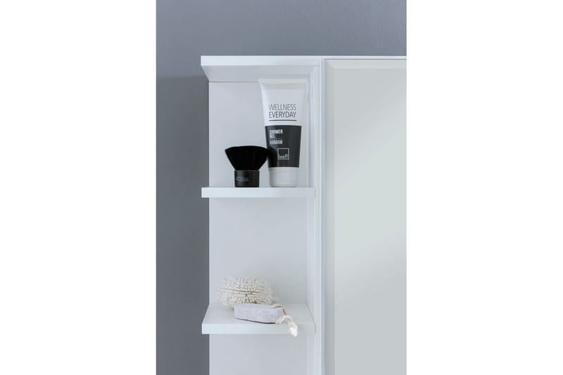 Badrumsskåp Wohnling Modern med spegeldörr tillverkad av vit spånskiva - Inredning & dekor - Speglar - Spegelmöbler - Spegelskåp