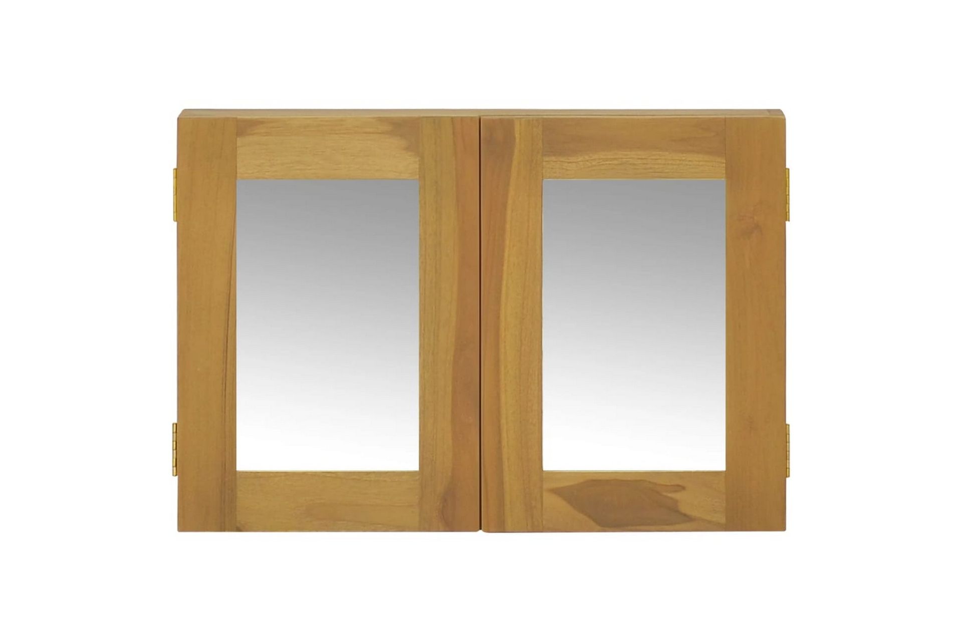 beBasic Spegelskåp 60x10x40 cm massiv teak -