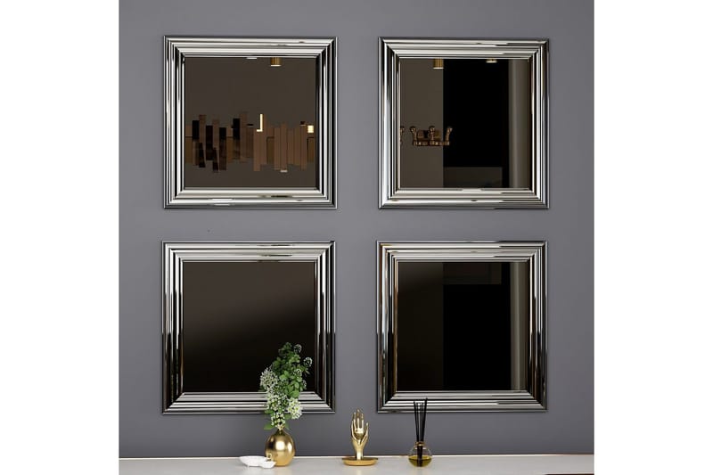 Spegelset (4 delar) Miyo Argentu - Zurellentu - Inredning & dekor - Speglar - Spegelmöbler - Spegelkub