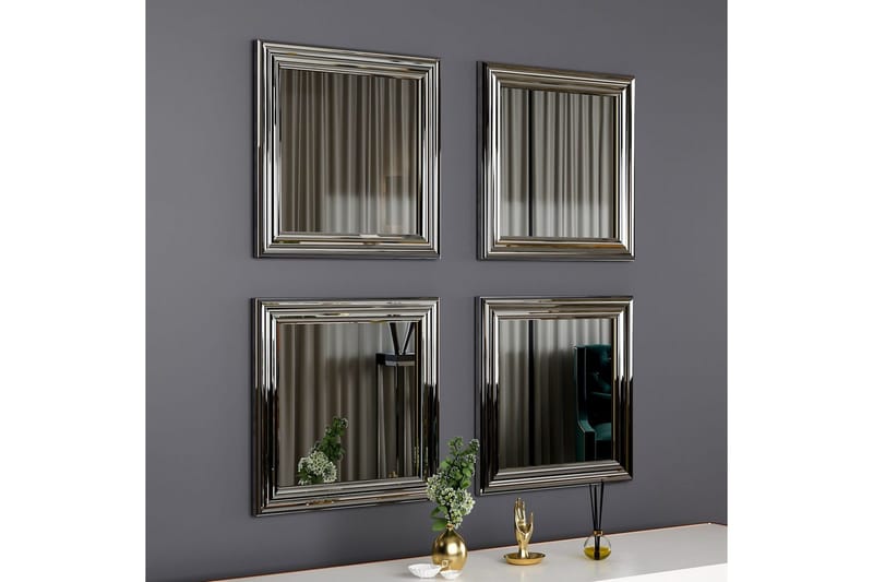 Spegelset (4 delar) Miyo Argentu - Zurellentu - Inredning & dekor - Speglar - Spegelmöbler - Spegelkub