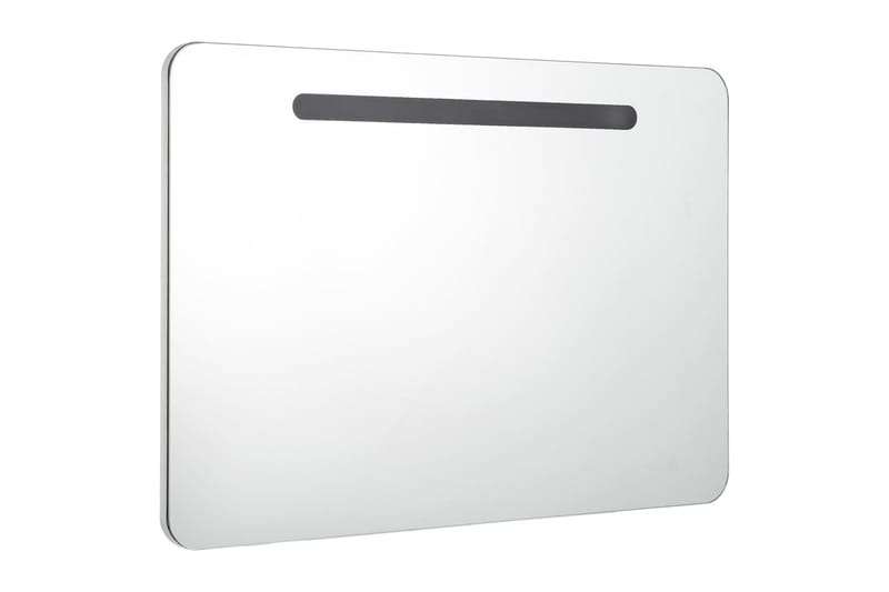 Badrumsskåp med spegel LED 80x9,5x55 cm - Vit - Badrumsskåp - Spegelskåp