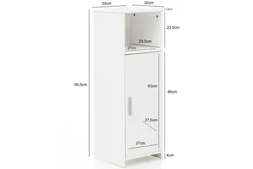 Hennon Badrumsskåp 30x30 cm - Vit - Förvaring - Badrumsförvaring & tvättstuga inredning - Badrumsskåp
