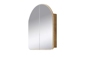 Heren Väggskåp med Spegel 45 cm - Beige - Inredning & dekor - Speglar - Spegelmöbler - Spegelskåp