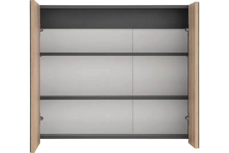 Hudnall Väggskåp 2 Dörrar - Antracit/Vit - Inredning & dekor - Speglar - Spegelmöbler - Spegelskåp