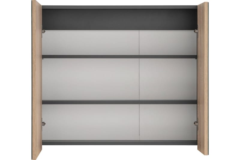 Hudnall Väggskåp 2 Dörrar - Antracit/Vit - Inredning & dekor - Speglar - Spegelmöbler - Spegelskåp