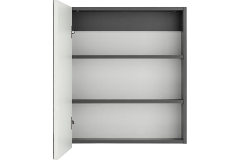 Hudnall Väggskåp 60x15 cm - Antracit/Natur - Inredning & dekor - Speglar - Spegelmöbler - Spegelskåp