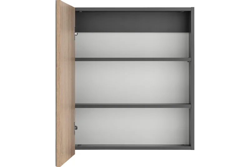 Hudnall Väggskåp 60x15 cm - Antracit/Vit - Inredning & dekor - Speglar - Spegelmöbler - Spegelskåp