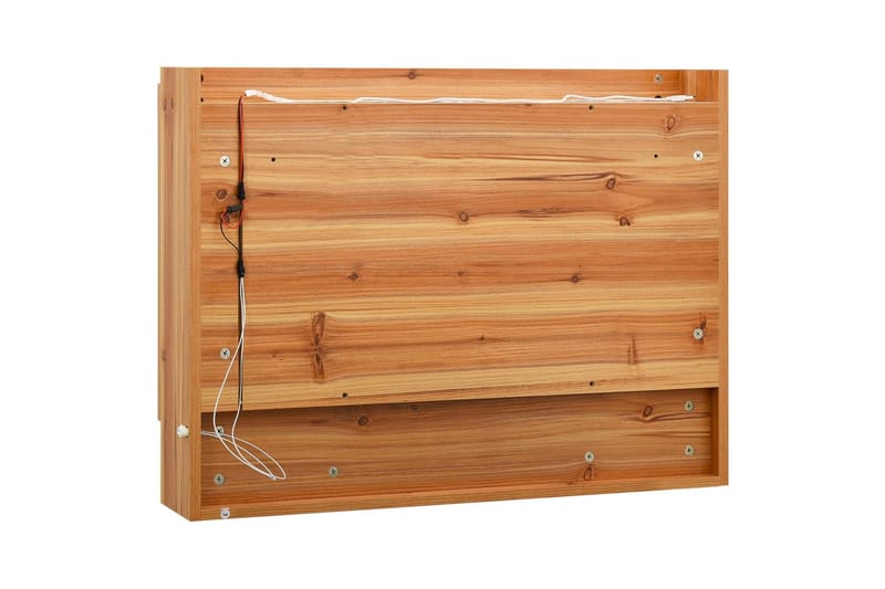 LED-Spegelskåp för badrum ek 80x15x60 cm MDF - Brun - Inredning & dekor - Speglar - Spegelmöbler - Spegelskåp