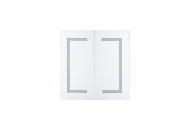 MENTRIDA Badrumsskåp 60 cm Spegel med LED-belysning Vit - Inredning & dekor - Speglar - Spegelmöbler - Spegelskåp