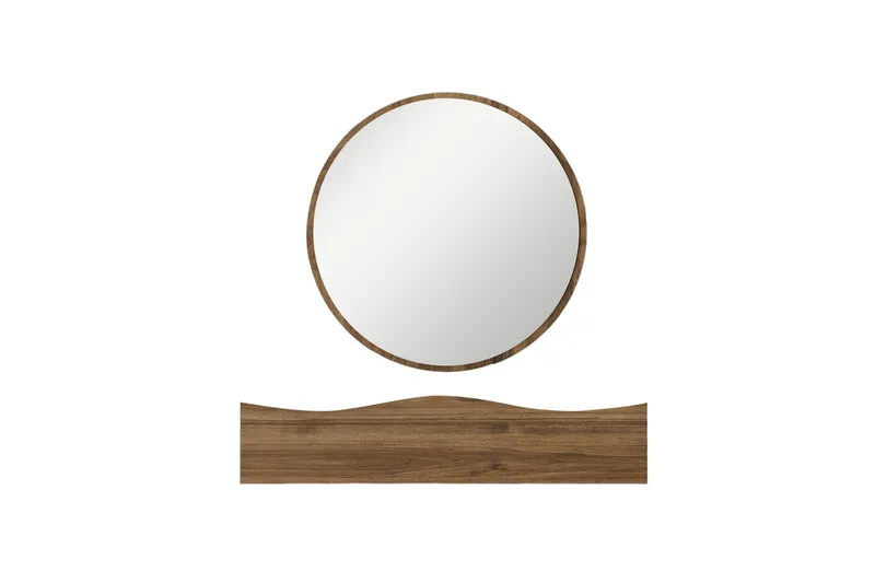 Princesse Väggskåp med Spegel 82 cm - Valnöt - Inredning & dekor - Speglar - Spegelmöbler - Spegelskåp