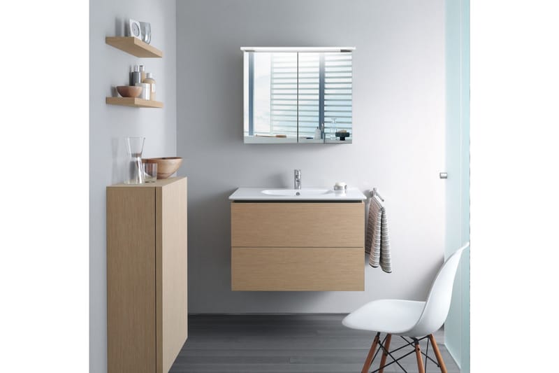 Spegelskåp Bathlife Glänsa 800 - Vit - Badrumsskåp - Spegelskåp
