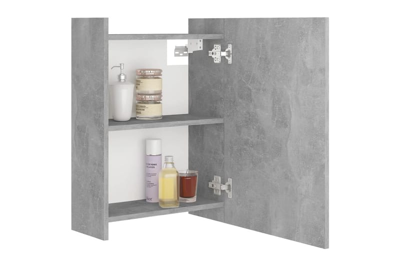 Spegelskåp för badrum betonggrå 62,5x20,5x64 cm spånskiva - Grå - Inredning & dekor - Speglar - Spegelmöbler - Spegelskåp