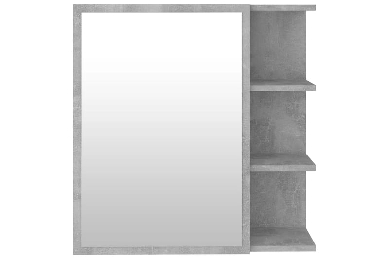Spegelskåp för badrum betonggrå 62,5x20,5x64 cm spånskiva - Grå - Badrumsskåp - Spegelskåp