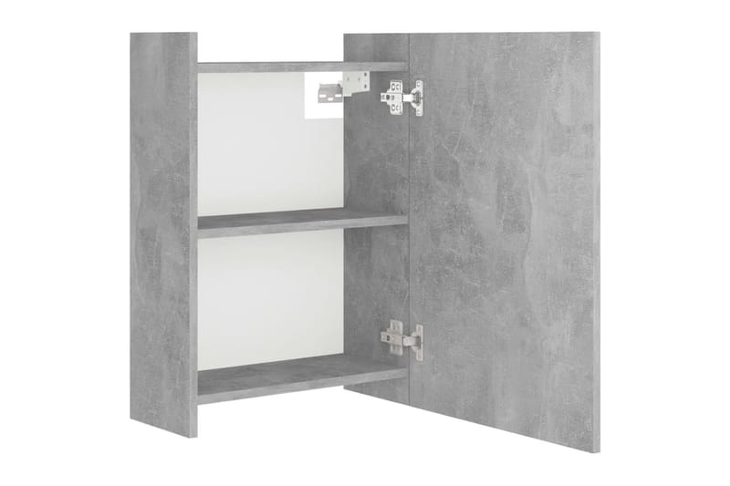 Spegelskåp för badrum betonggrå 62,5x20,5x64 cm spånskiva - Grå - Inredning & dekor - Speglar - Spegelmöbler - Spegelskåp