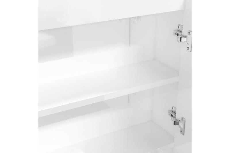Spegelskåp för badrum vit 80x15x60 cm MDF - Vit - Badrumsskåp - Spegelskåp