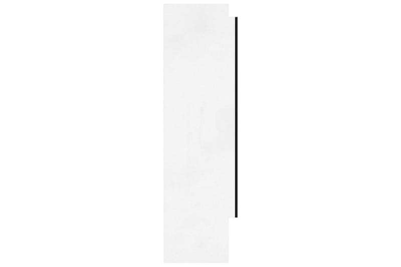 Spegelskåp för badrum vit 80x15x60 cm MDF - Vit - Badrumsskåp - Spegelskåp