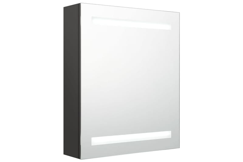 Spegelskåp med LED antracit 50x14x60 cm - Grå - Badrumsskåp - Spegelskåp