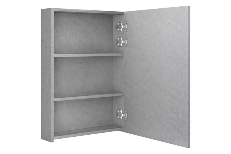 Spegelskåp med LED betonggrå 50x13x70 cm - Grå - Inredning & dekor - Speglar - Spegelmöbler - Spegelskåp