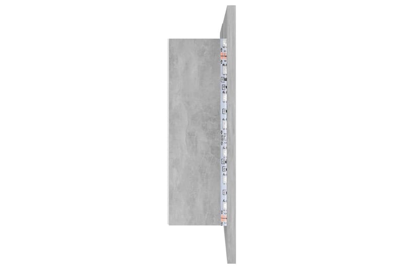 Spegelskåp med LED betonggrå 80x12x45 cm - Grå - Inredning & dekor - Speglar - Spegelmöbler - Spegelskåp