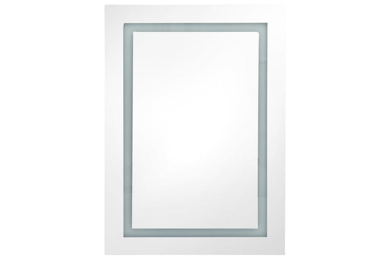 Spegelskåp med LED blank grå 50x13x70 cm - Grå - Badrumsskåp - Spegelskåp
