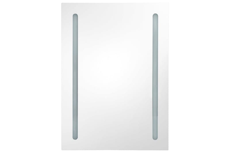 Spegelskåp med LED ek 50x13x70 cm - Brun - Inredning & dekor - Speglar - Spegelmöbler - Spegelskåp